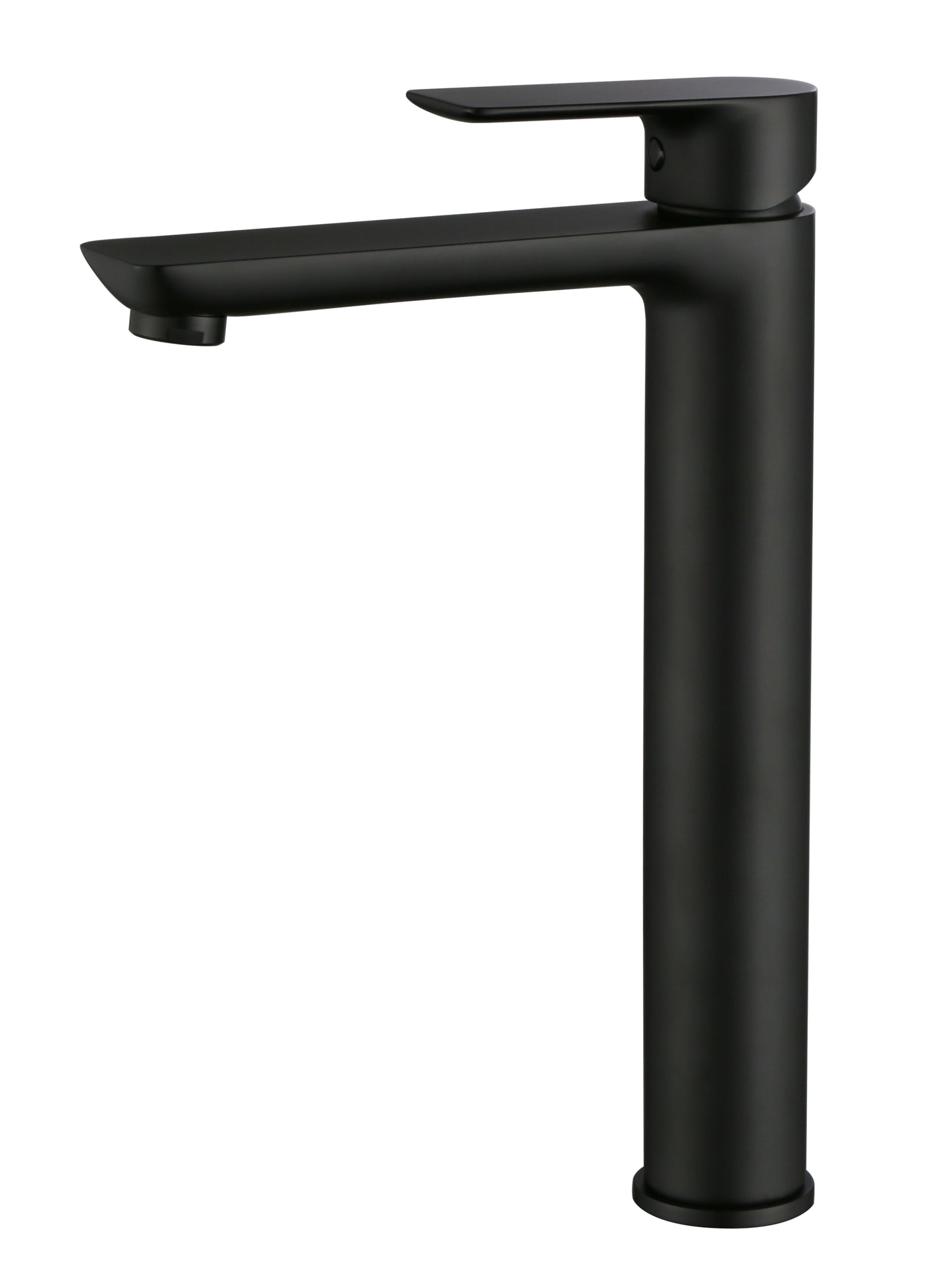 One Bathroom - BETA Round Tall Basin Mixer Tap Matt Black