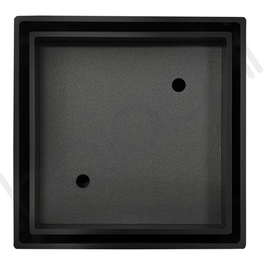 One Bathroom - Square Tile Insert Floor Waste Matt Black